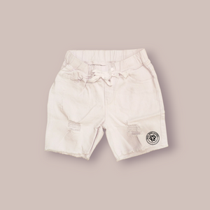 Women's BTC White Comfy Shorts