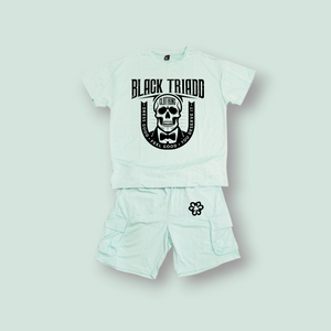 Unisex BTC Sky☁️ Blue Skull Set
