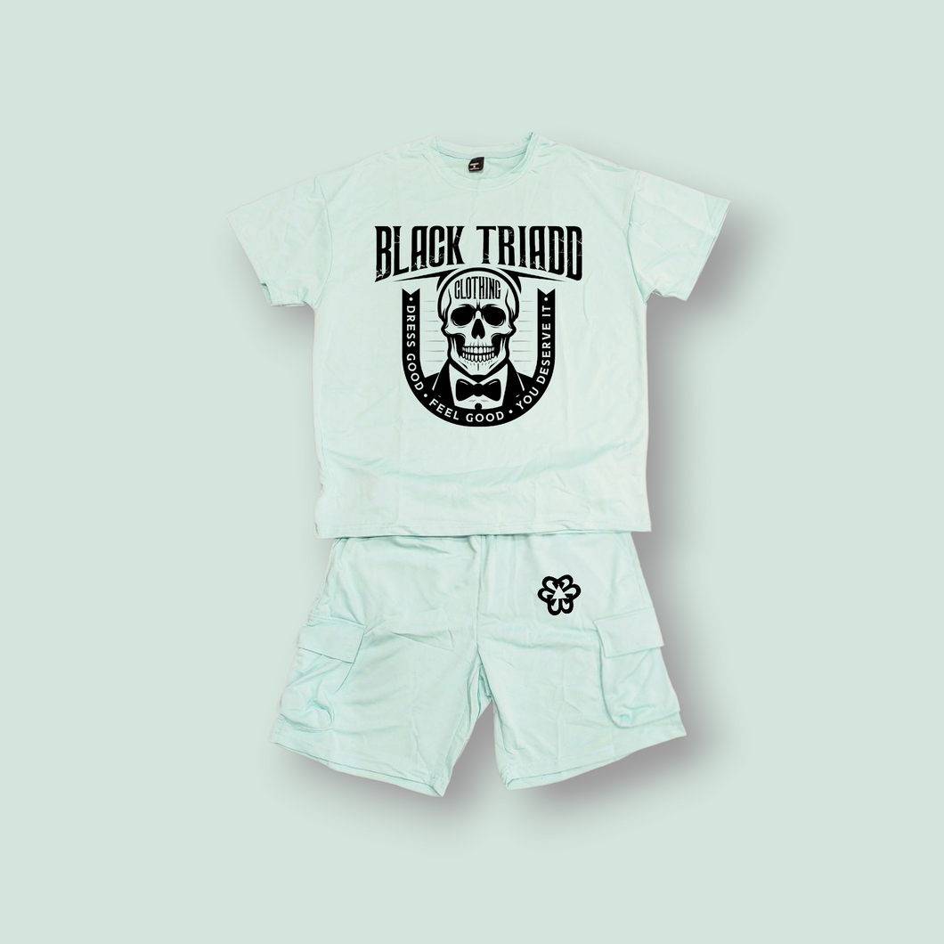 Unisex BTC Sky☁️ Blue Skull Set