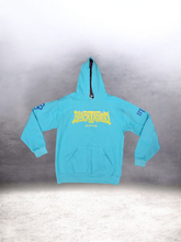 Load image into Gallery viewer, BLUE BTC &quot;STAMPED&quot; UNISEX HOODIE
