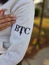 Load image into Gallery viewer, GRAY BTC &quot;STAMPED&quot; UNISEX HOODIE
