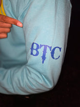 Load image into Gallery viewer, BLUE BTC &quot;STAMPED&quot; UNISEX HOODIE
