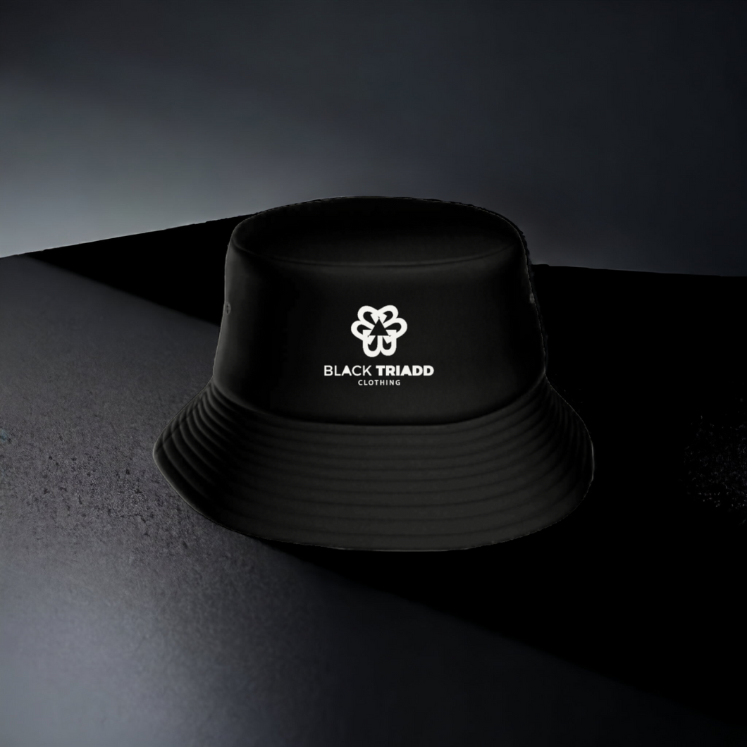 Black Signature Bucket Hat