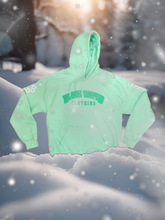 Load image into Gallery viewer, Mellow Green Varsity BTC Hoodie
