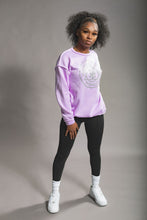 Load image into Gallery viewer, BTC Women&#39;s Soft Purple &quot;Slogan Sweater
