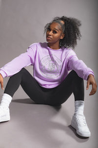 BTC Women's Soft Purple "Slogan Sweater