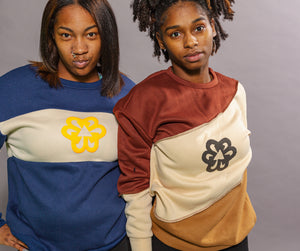 Women's Brown Triple B Imprint Sweater