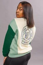 Load image into Gallery viewer, Women&#39;s Green and Tan BTC Signature Muti Sweater

