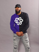 Load image into Gallery viewer, BTC Purple and Black Two-Faced Sweater
