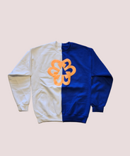Load image into Gallery viewer, BTC Blue and White Two-Faced Sweater
